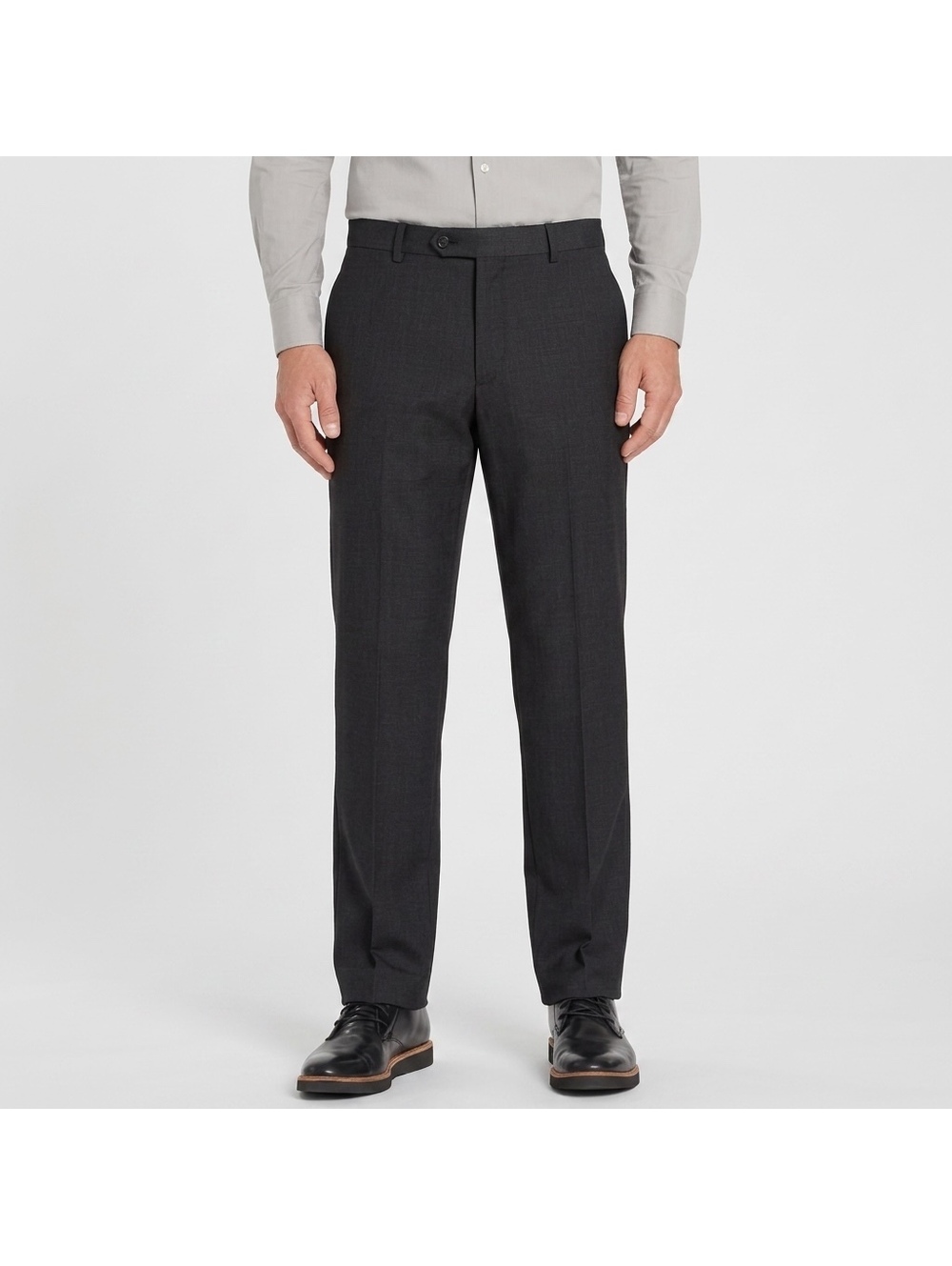 Jos A Bank Traveler’s Collection Black Wool Trousers Tailored Fit EUC